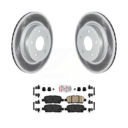 Rear Coated Disc Brake Rotors And Ceramic Pads Kit For Nissan Qashqai Rogue Sport LEAF KGA-103501