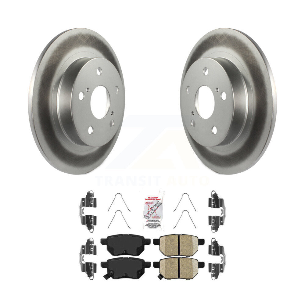 Rear Coated Disc Brake Rotors And Ceramic Pads Kit For 2011-2016 Scion tC KGA-103503