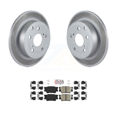 Rear Coated Disc Brake Rotors And Ceramic Pads Kit For Toyota Matrix Pontiac Vibe KGA-103509