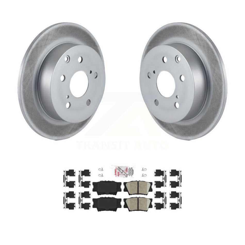 Rear Coated Disc Brake Rotors And Ceramic Pads Kit For Toyota Matrix Pontiac Vibe KGA-103509