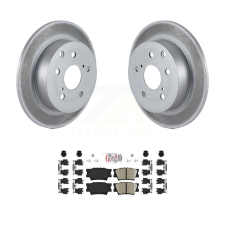 Rear Coated Disc Brake Rotors And Ceramic Pads Kit For Toyota Matrix Pontiac Vibe KGA-103511