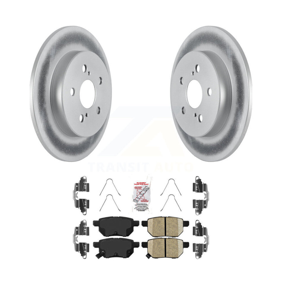 Rear Coated Brake Rotor Ceramic Pad Kit For Toyota Corolla 2.0L With Manual Parking KGA-103515