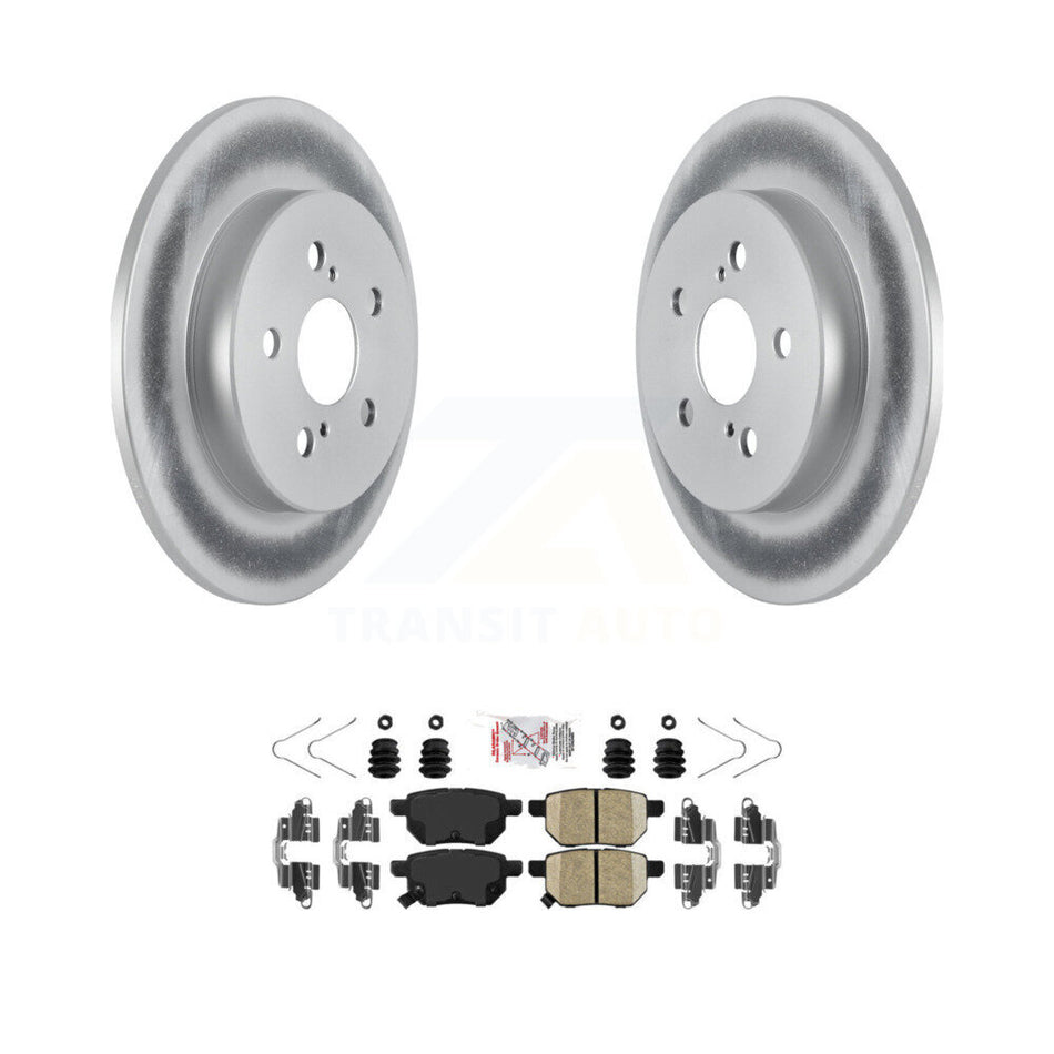 Rear Coated Brake Rotor Ceramic Pad Kit For Toyota Corolla 2.0L With Manual Parking KGA-103516