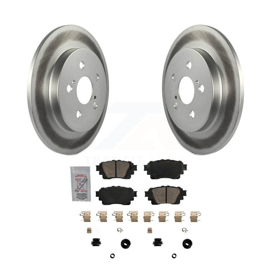 Rear Coat Brake Rotor Ceramic Pad Kit For Toyota Corolla 1.8L With Electric Parking KGA-103519