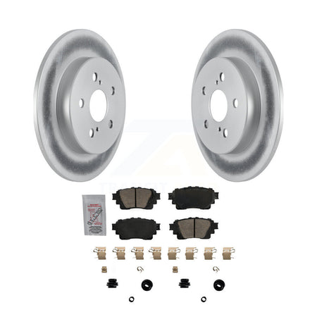 Rear Coated Disc Brake Rotors And Ceramic Pads Kit For Toyota Corolla KGA-103520