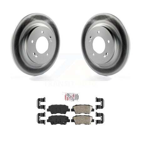 Rear Coated Disc Brake Rotors And Ceramic Pads Kit For Hyundai Sonata Azera KGA-103551