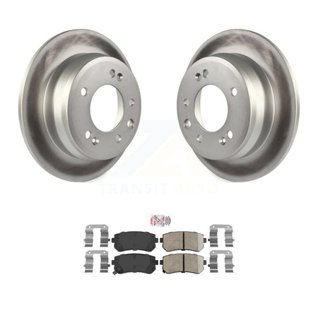 Rear Coated Disc Brake Rotors And Ceramic Pad Kit For Hyundai Elantra Tucson Kia Sportage KGA-103554