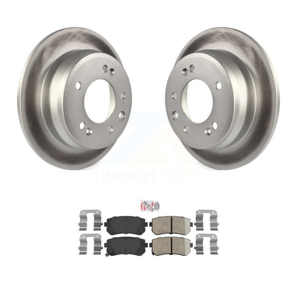 Rear Coated Disc Brake Rotors And Ceramic Pad Kit For Hyundai Elantra Tucson Kia Sportage KGA-103554