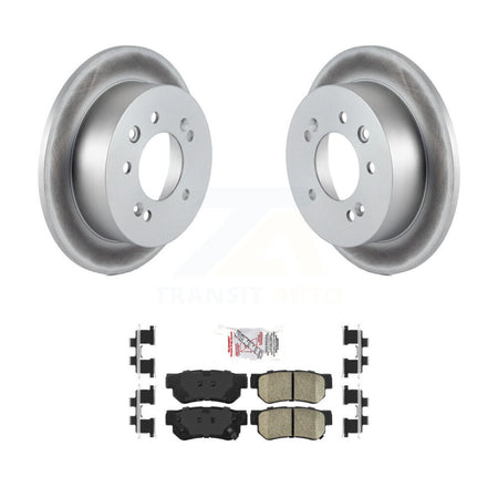 Rear Coated Disc Brake Rotors And Ceramic Pads Kit For Hyundai Elantra KGA-103558