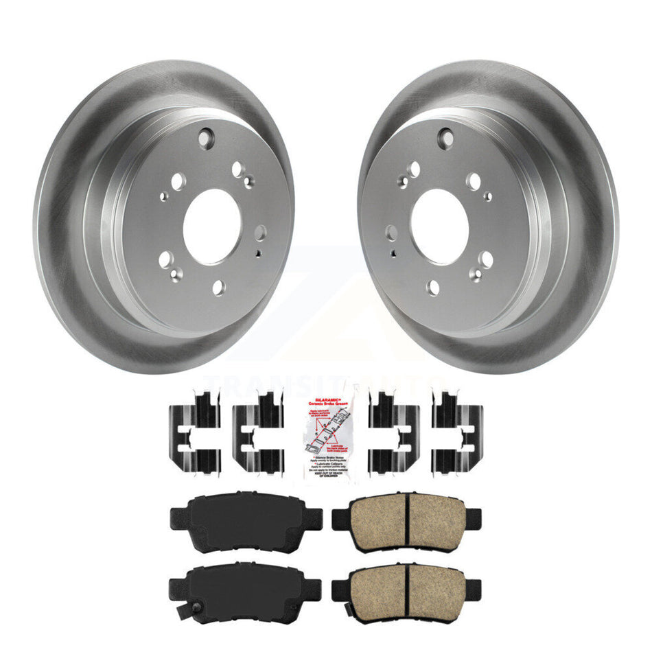 Rear Coated Disc Brake Rotors And Ceramic Pads Kit For 2005-2010 Honda Odyssey KGA-103559