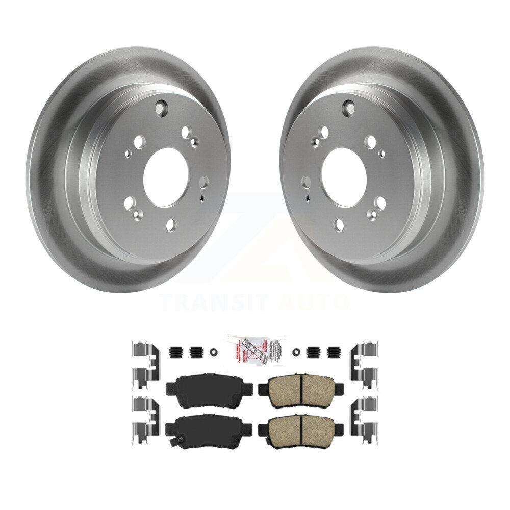 Rear Coated Disc Brake Rotors And Ceramic Pads Kit For 2005-2010 Honda Odyssey KGA-103560