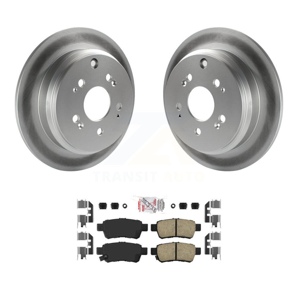 Rear Coated Disc Brake Rotors And Ceramic Pads Kit For 2005-2010 Honda Odyssey KGA-103560
