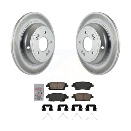 Rear Coated Disc Brake Rotors And Ceramic Pads Kit For 2018-2020 Genesis G80 3.8L 5.0L KGA-103561