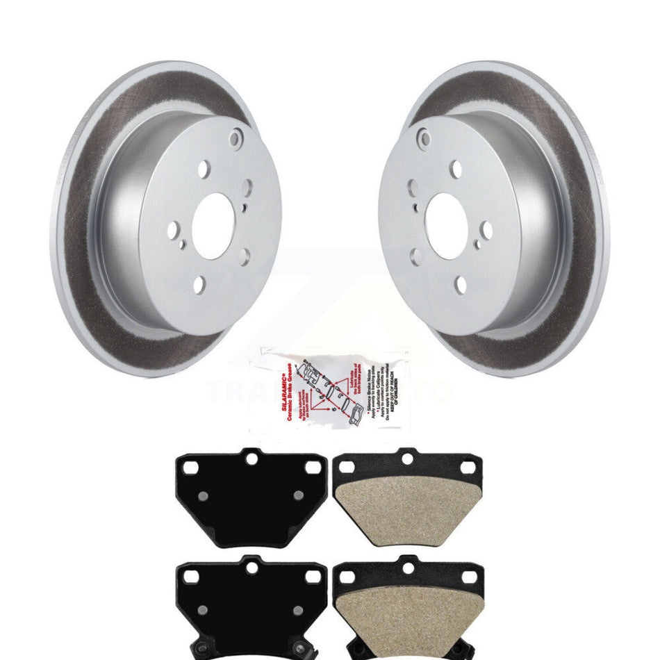Rear Coat Brake Rotor Semi-Metallic Pad Kit For Toyota Matrix Corolla Pontiac Vibe Celica KGA-103569