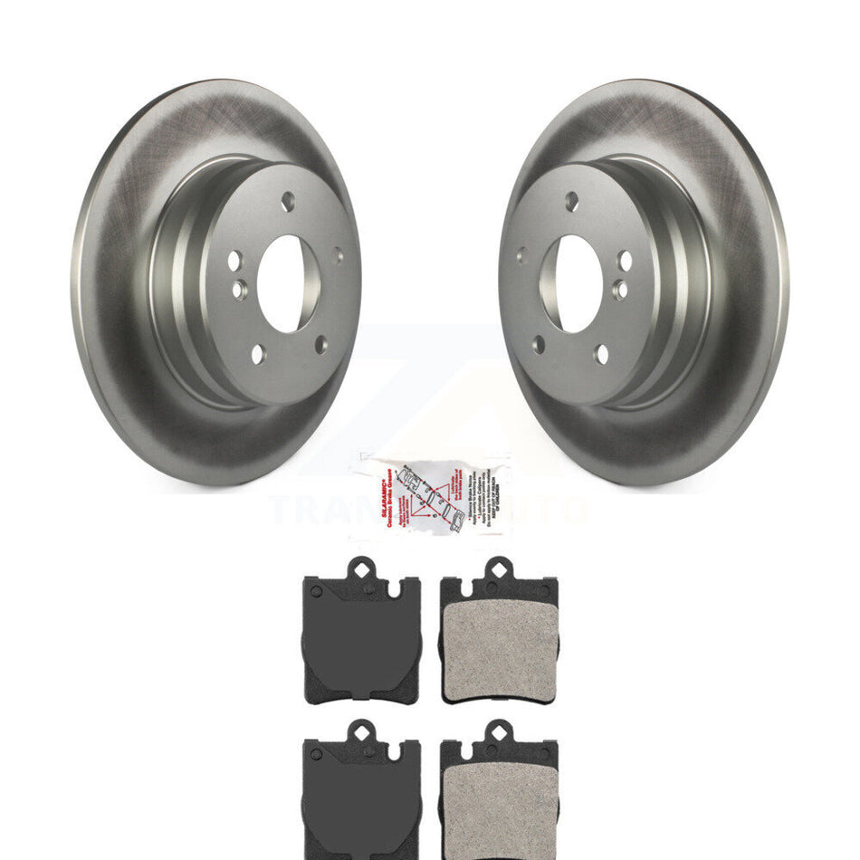 Rear Coated Brake Rotor & Semi-Metallic Pad Kit For Mercedes-Benz C230 SLK350 CLK320 E320 KGA-103572