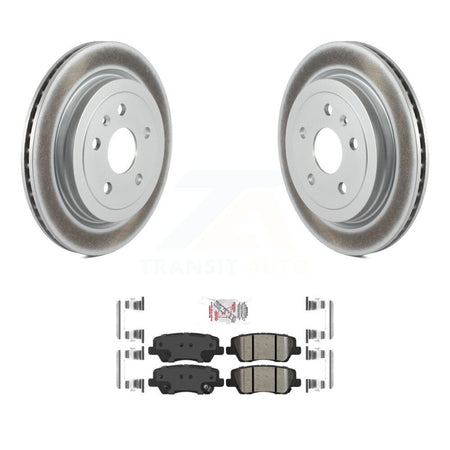 Rear Coated Disc Brake Rotors And Ceramic Pads Kit For Cadillac CTS KGA-103606