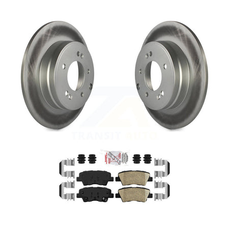 Rear Coated Disc Brake Rotors And Ceramic Pads Kit For Hyundai Sonata Kia Optima KGA-103634