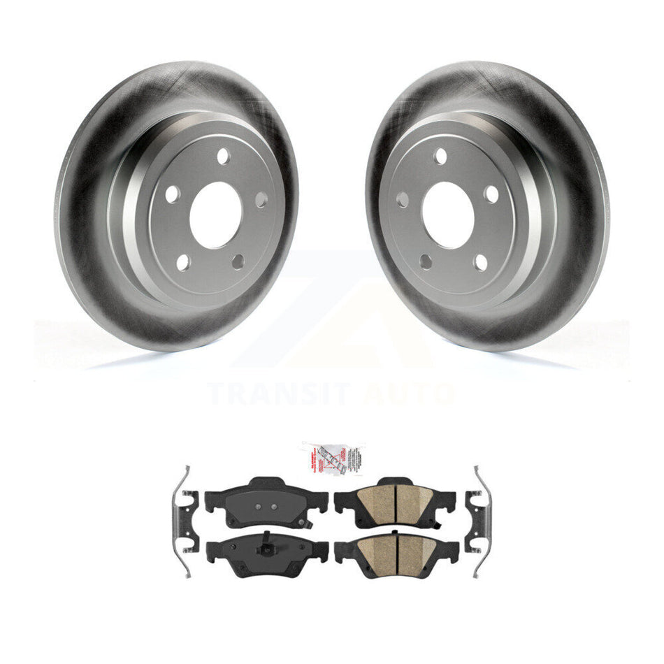 Rear Coated Disc Brake Rotors And Ceramic Pads Kit For Dodge Durango Jeep Grand Cherokee KGA-103635