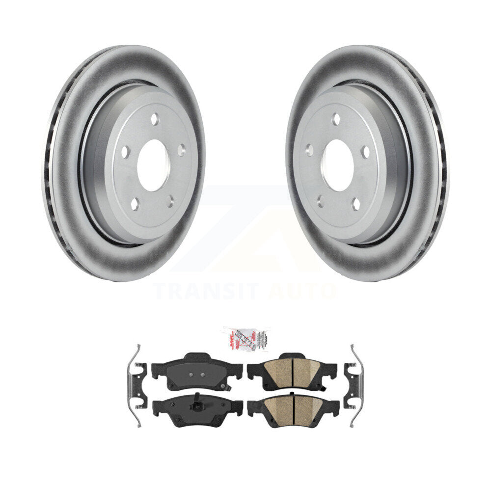 Rear Coated Disc Brake Rotor And Ceramic Pad Kit For Jeep Grand Cherokee Dodge Durango WK KGA-103636