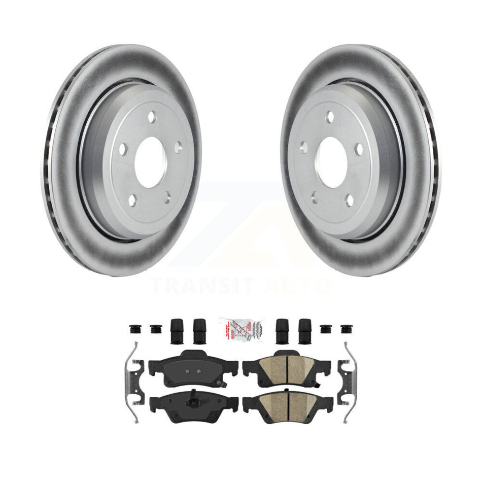 Rear Coated Disc Brake Rotor And Ceramic Pad Kit For Jeep Grand Cherokee Dodge Durango WK KGA-103638
