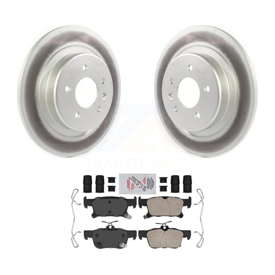 Rear Coated Brake Rotor Ceramic Pad Kit For Buick Envision With 315mm Diameter KGA-103646