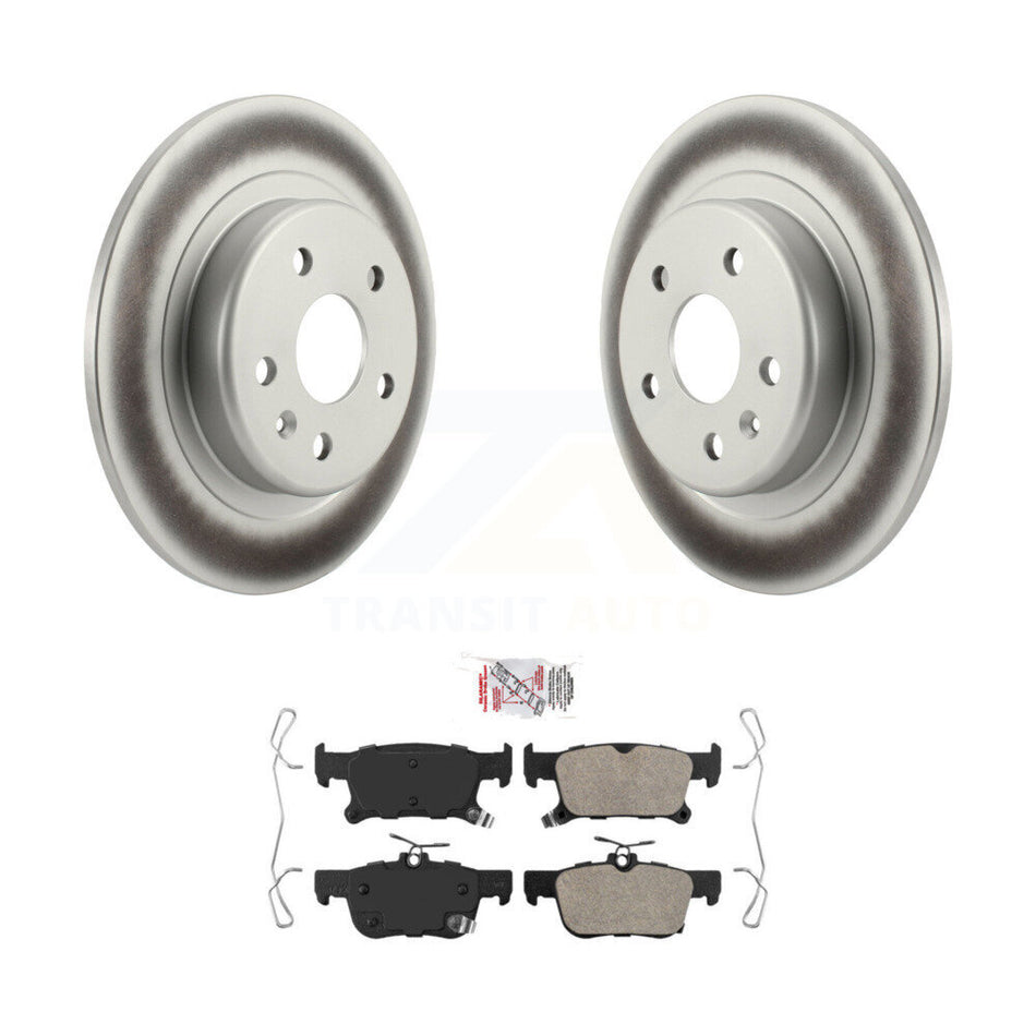 Rear Coated Brake Rotor Ceramic Pad Kit For Buick Envision With 315mm Diameter KGA-103650