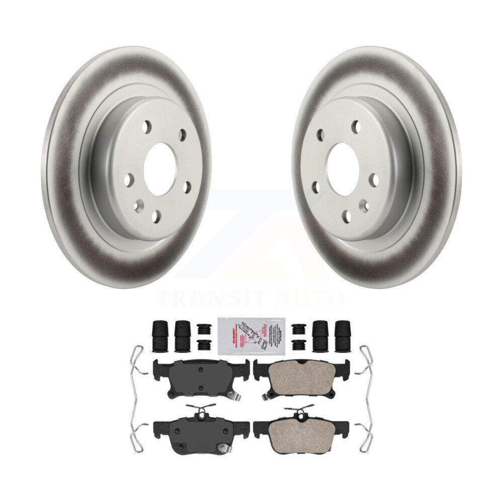 Rear Coated Brake Rotor Ceramic Pad Kit For Buick Envision With 315mm Diameter KGA-103651
