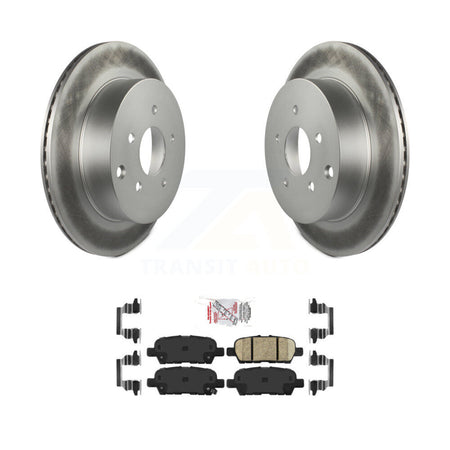 Rear Coat Brake Rotor Ceramic Pad Kit For Nissan Murano INFINITI Pathfinder QX60 Q50 FX35 KGA-103665