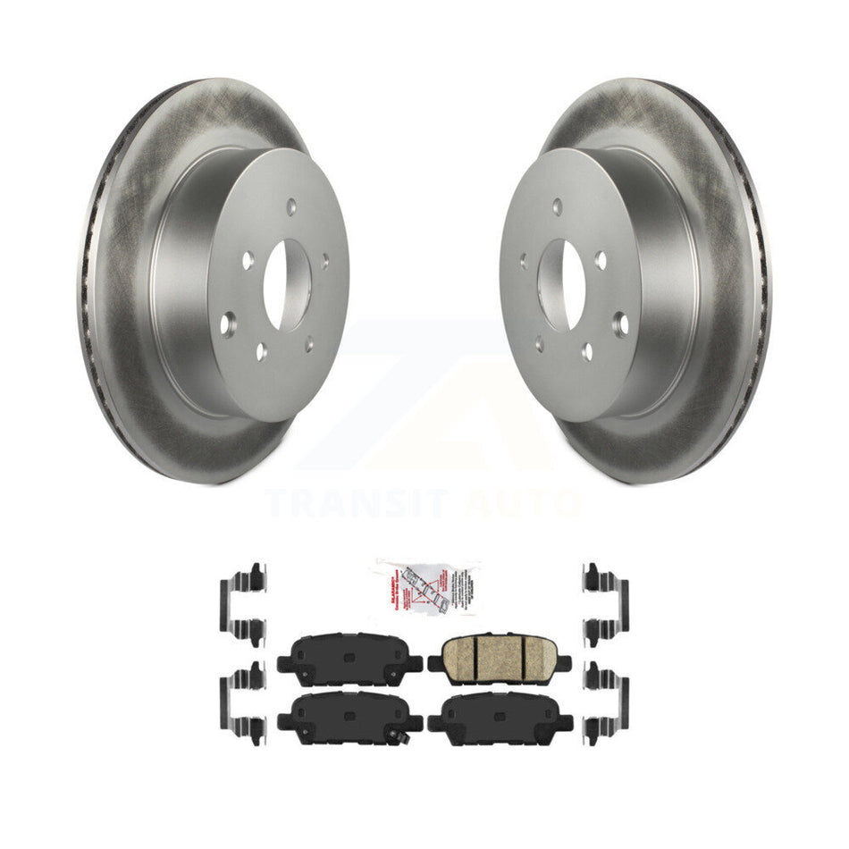 Rear Coat Brake Rotor Ceramic Pad Kit For Nissan Murano INFINITI Pathfinder QX60 Q50 FX35 KGA-103665