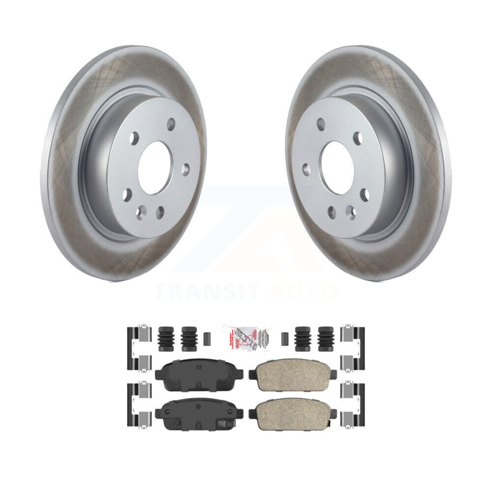 Rear Coat Brake Rotor Ceramic Pad Kit For Chevrolet Cruze Trax Buick Encore Sonic Limited KGA-103684