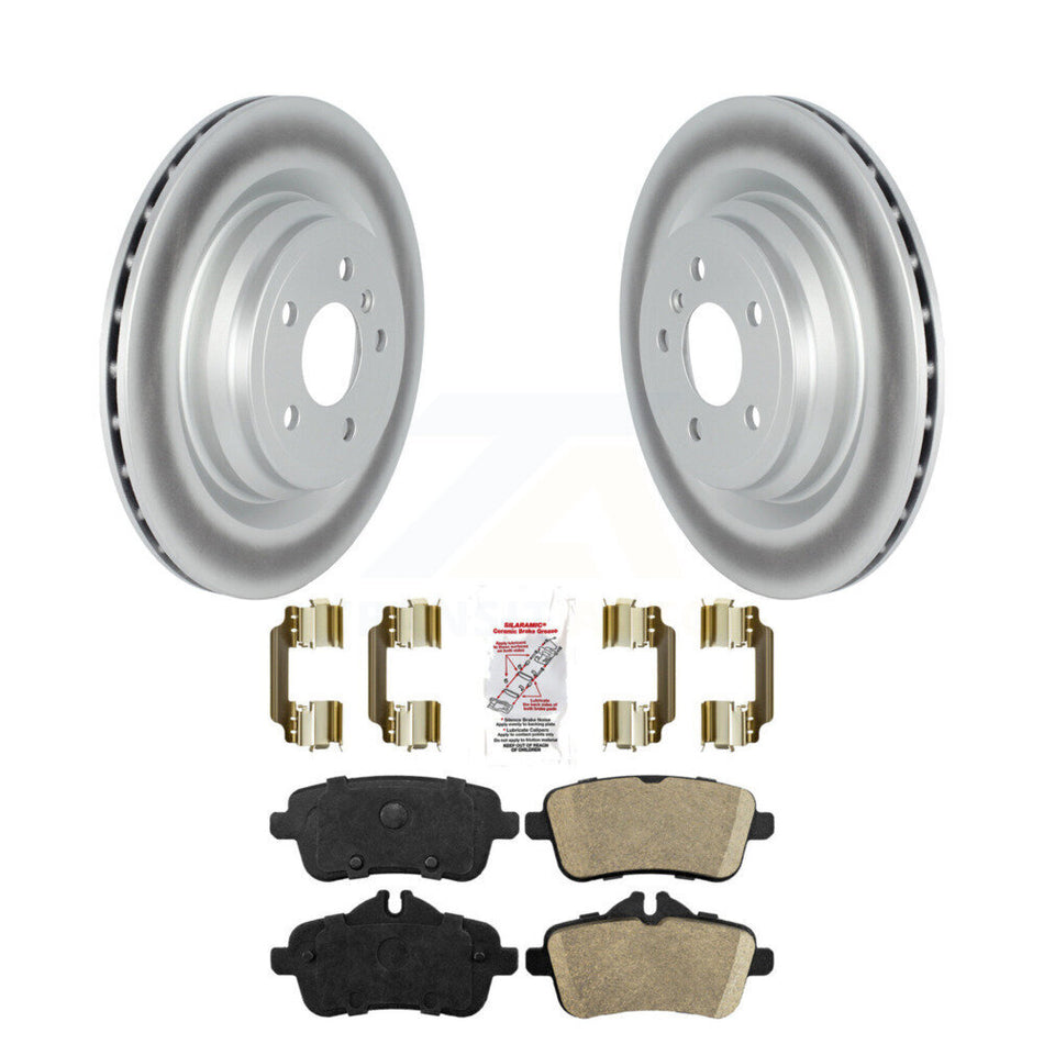 Rear Coated Brake Rotor & Ceramic Pad Kit For Mercedes-Benz ML350 GLE400 GLE350 GLE43 AMG KGA-103689