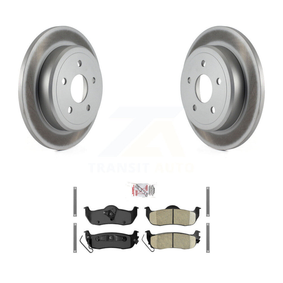 Rear Coated Disc Brake Rotors And Ceramic Pads Kit For Jeep Grand Cherokee Commander KGA-103724