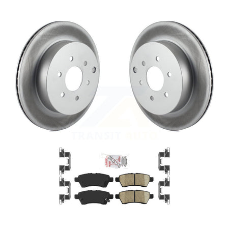 Rear Coated Disc Brake Rotors And Ceramic Pads Kit For Nissan Pathfinder KGA-103727