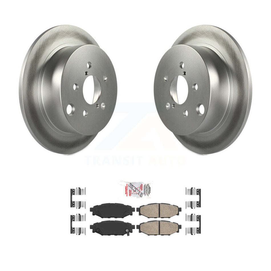 Rear Coated Disc Brake Rotor And Ceramic Pad Kit For Subaru Crosstrek Impreza Forester XV KGA-103730