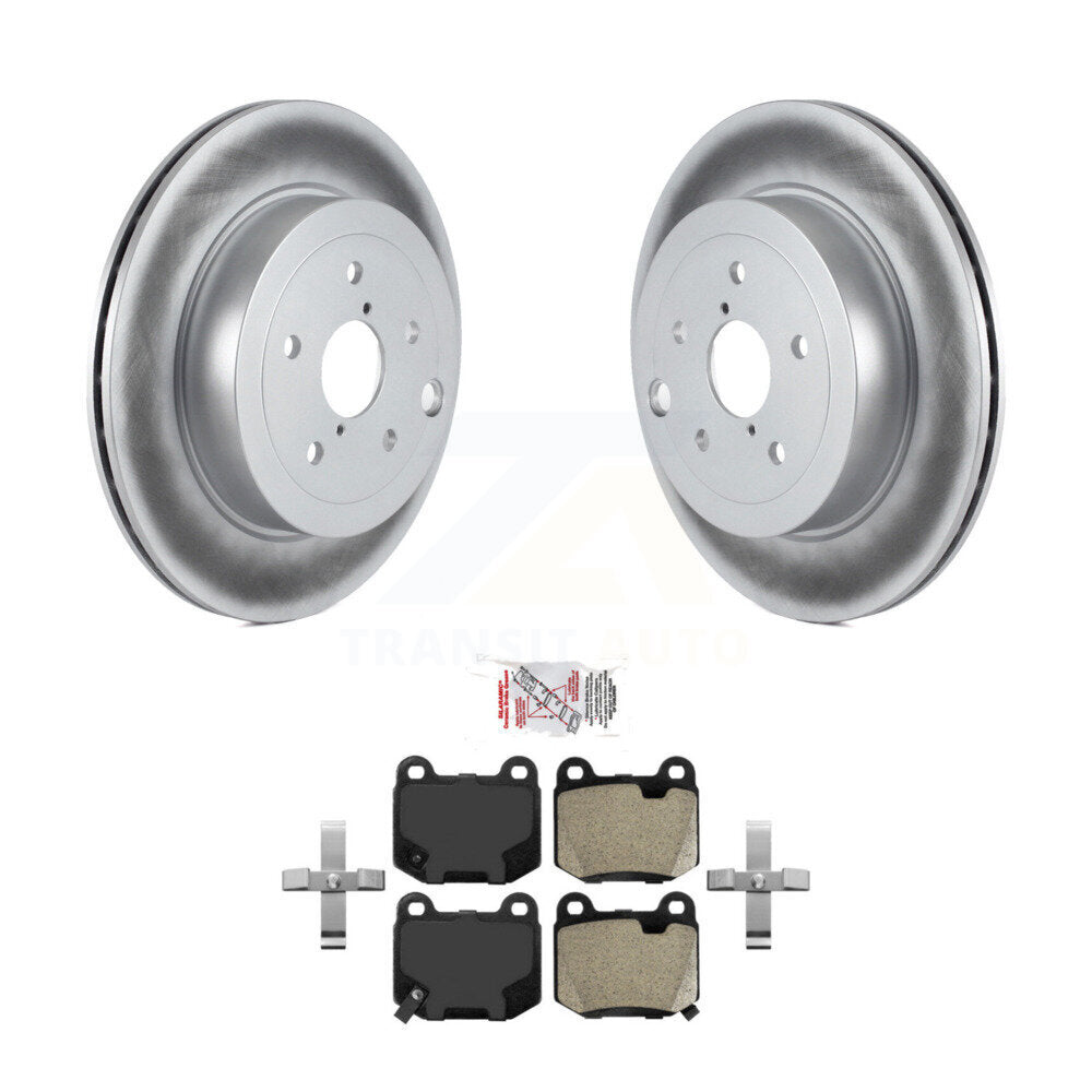 Rear Coated Disc Brake Rotors And Semi-Metallic Pads Kit For Subaru Impreza WRX STI KGA-103734