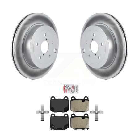 Rear Coated Disc Brake Rotors And Semi-Metallic Pads Kit For Subaru Impreza WRX STI KGA-103734