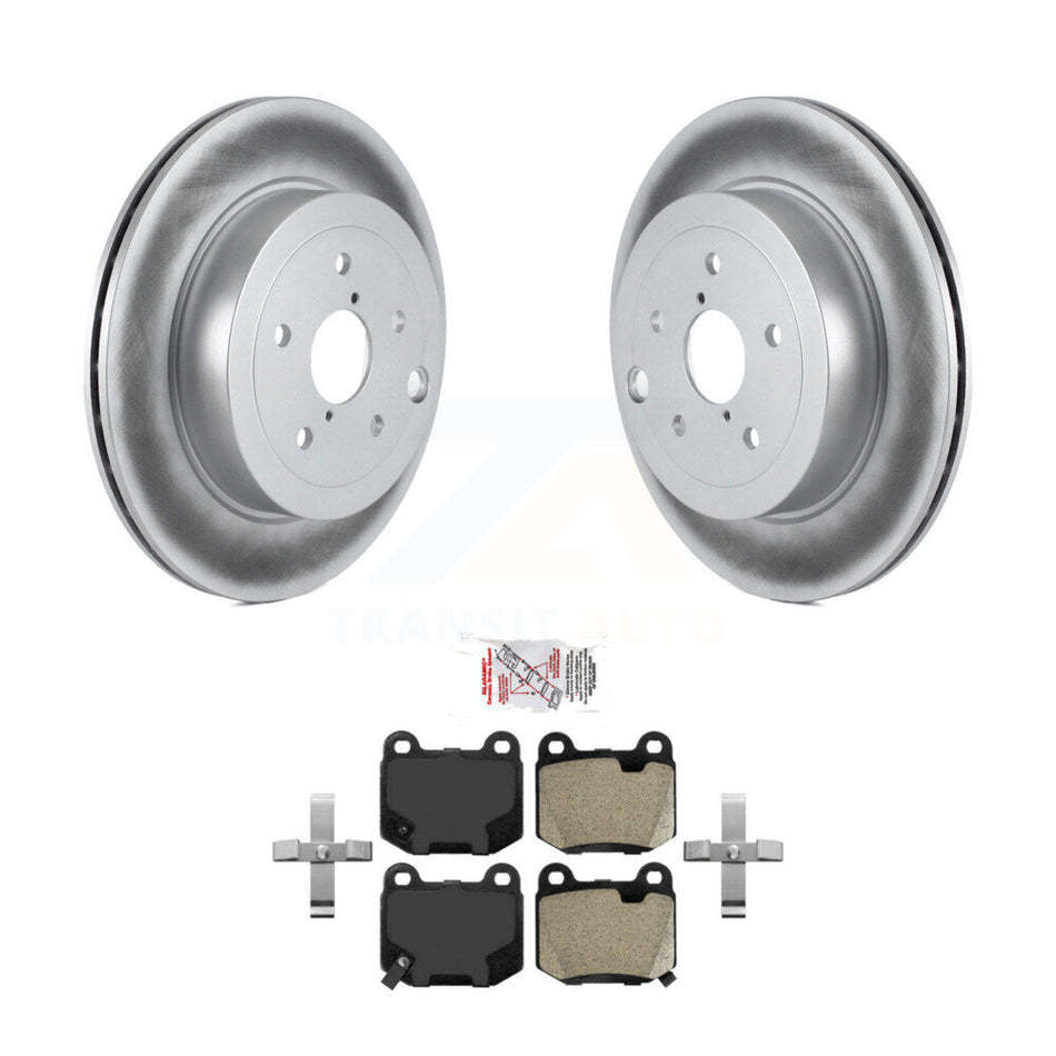Rear Coated Disc Brake Rotors And Semi-Metallic Pads Kit For Subaru Impreza WRX STI KGA-103734