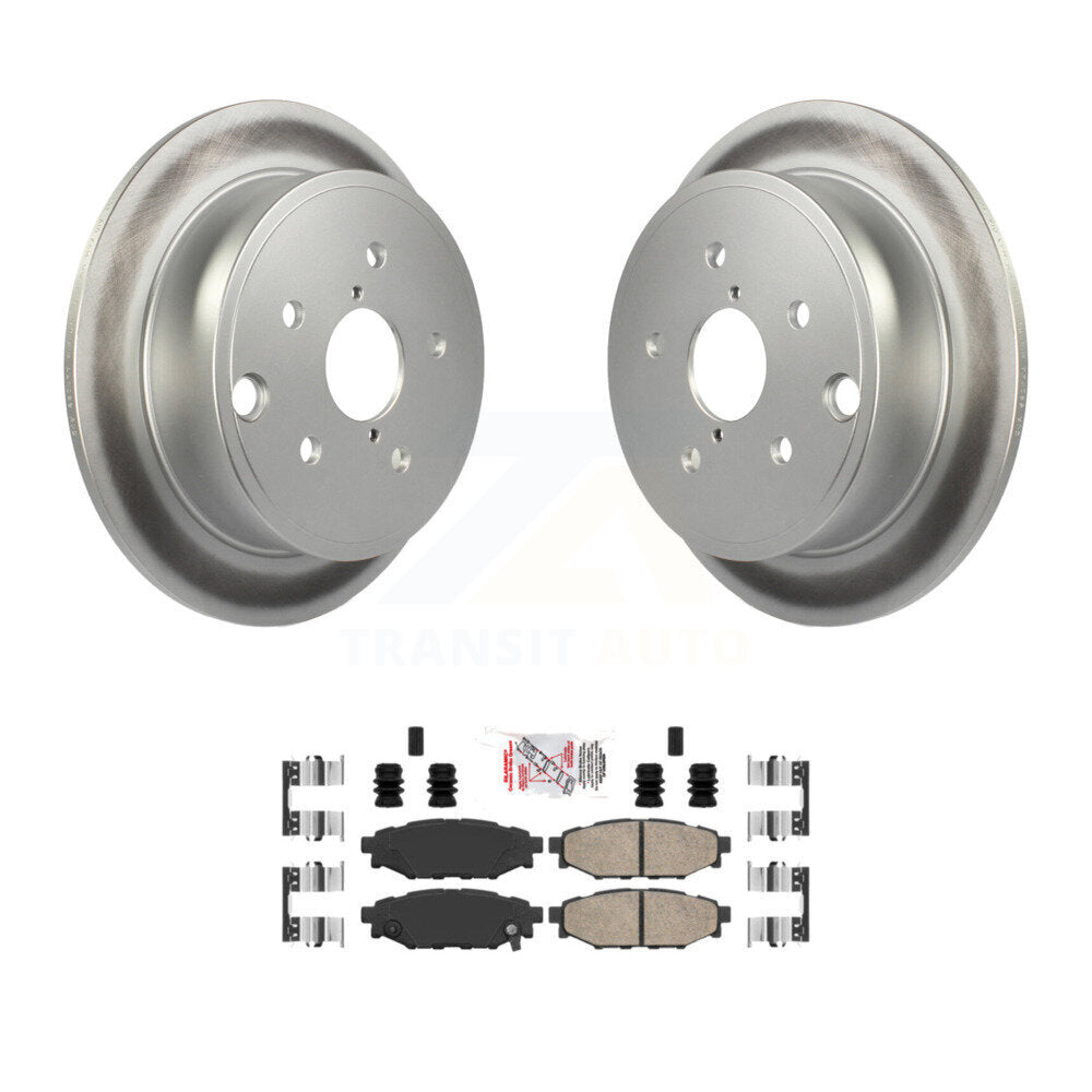 Rear Coated Disc Brake Rotors And Ceramic Pads Kit For Subaru WRX KGA-103741