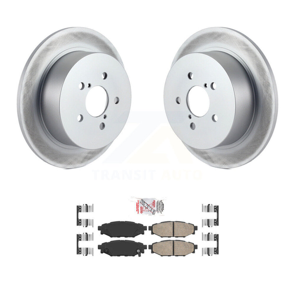 Rear Coated Disc Brake Rotors And Ceramic Pads Kit For Subaru Outback Legacy KGA-103742