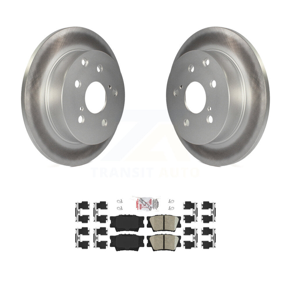 Rear Coated Disc Brake Rotors And Ceramic Pads Kit For Toyota RAV4 Lexus HS250h KGA-103755