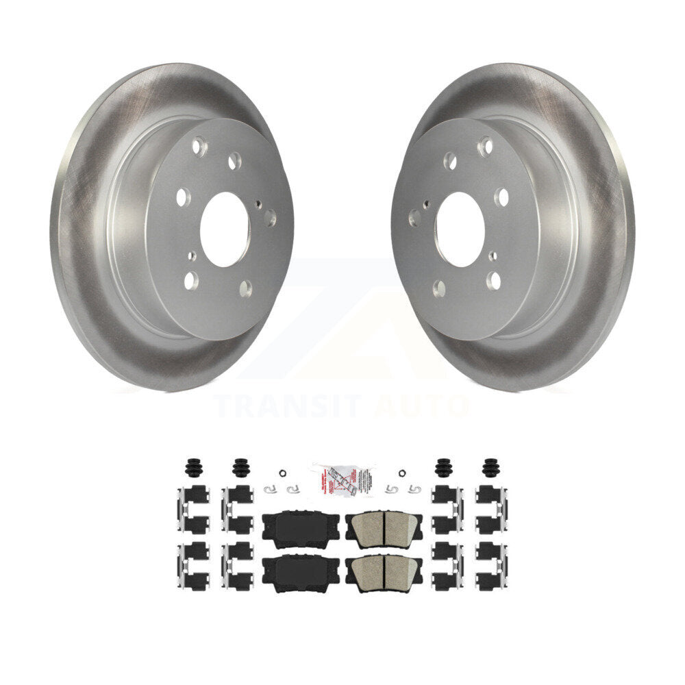 Rear Coated Disc Brake Rotors And Ceramic Pads Kit For Toyota RAV4 Lexus HS250h KGA-103756