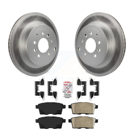 Rear Coated Disc Brake Rotors And Ceramic Pads Kit For 2007-2015 Mazda CX-9 KGA-103757