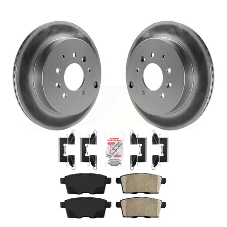 Rear Coated Disc Brake Rotors And Ceramic Pads Kit For Ford Edge Mazda CX-7 Lincoln MKX KGA-103759