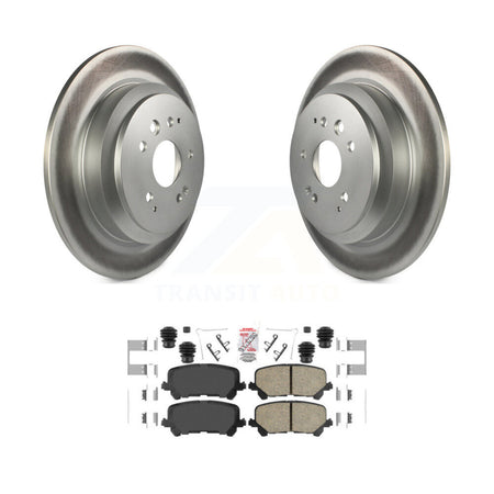 Rear Coated Disc Brake Rotors And Ceramic Pads Kit For 2014-2016 Acura MDX KGA-103778
