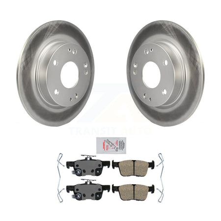 Rear Coated Disc Brake Rotors And Ceramic Pads Kit For Honda Civic Insight KGA-103788