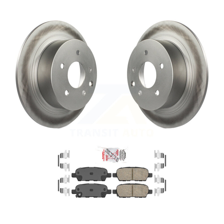 Rear Coated Disc Brake Rotors And Ceramic Pads Kit For Nissan Sentra Altima KGA-103826