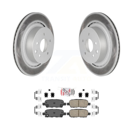 Rear Coated Disc Brake Rotors And Ceramic Pads Kit For INFINITI G37 G35 Q60 KGA-103829