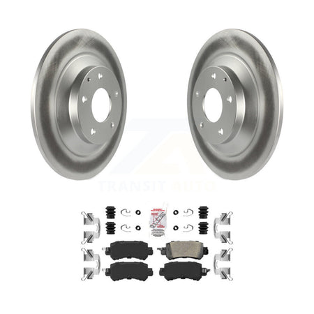 Rear Coated Disc Brake Rotors And Ceramic Pads Kit For 2013-2015 Mazda CX-5 KGA-103839