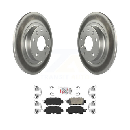 Rear Coated Disc Brake Rotors And Ceramic Pads Kit For 2016-2018 Mazda CX-3 KGA-103843