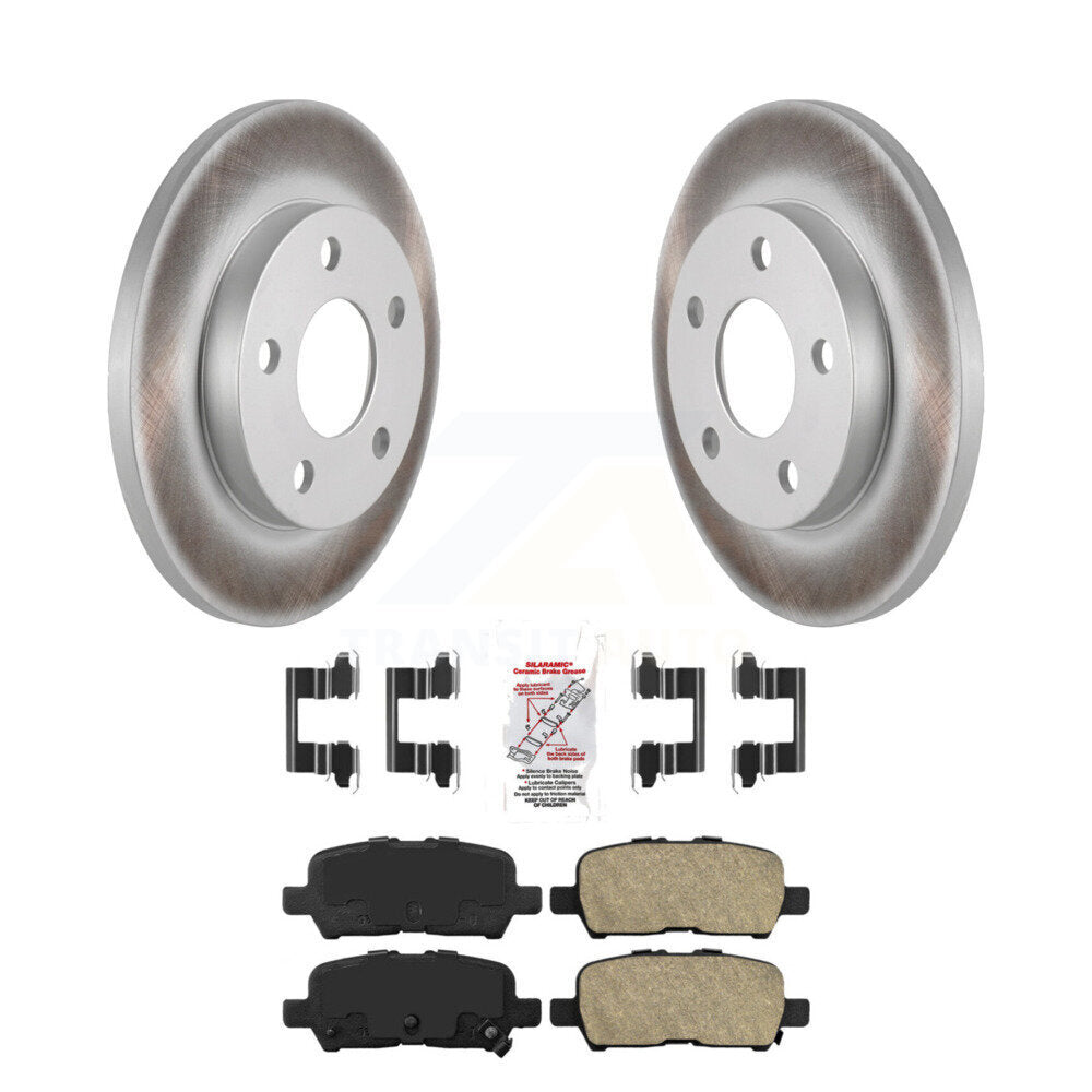 Rear Coated Brake Rotor Ceramic Pad Kit For Chevrolet Impala Buick LaCrosse Pontiac Grand KGA-103849